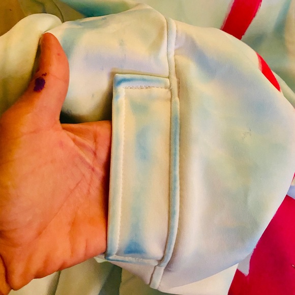 OOAK handpainted flamingo neoprene dress fit flare - Picture 10 of 10